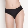 Susie Black Beauty Low Coverage Solid Thong Panty