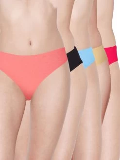 Susie Low Coverage Multicolour Thong Panty Combo A