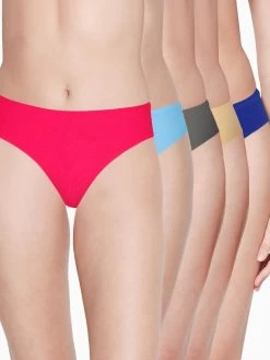Susie Low Coverage Multicolour Thong Panty Combo E