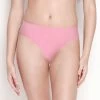 Susie Tickled Pink Low Coverage Solid Thong Panty