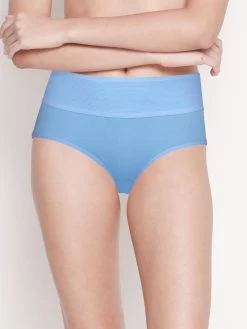 Susie AngelFalls Blue Mid Waist Tummy Tucker Panty