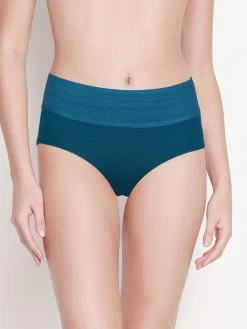 Susie Moroccan Blue Mid Waist Tummy Tucker Panty