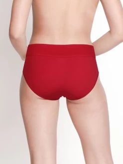 Susie Racing Red Mid Waist Tummy Tucker Panty -Shyaway lp003 racingred 02