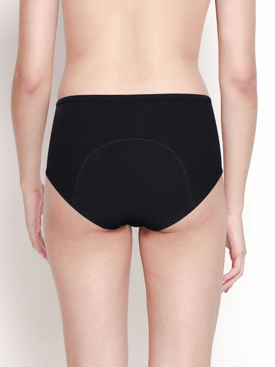 Susie Black Beauty Full Coverage Cotton Period Panty 4 Susie Black Beauty Full Coverage Cotton Period Panty - Image 2