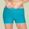 Liberti World Blue Mid Waist Boyshorts 1 Liberti World Blue Mid Waist Boyshorts -Shyaway lw312p blue