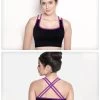 Shyle Black Purple Straps Sports Bra -Shyaway m13 blackpurple