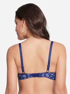 Taabu Surf Blue Paisley Print Padded Wirefree T Shirt Bra -Shyaway new 0016 prtb016 surfblue 1