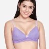 Taabu Pastel Lilac Abstract Print Padded Wirefree T Shirt Bra -Shyaway prtb008 pastellilac 01