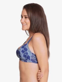 Taabu SurfBlue Snake Print Padded Wirefree T Shirt Bra 11 Taabu SurfBlue Snake Print Padded Wirefree T Shirt Bra -Shyaway prtb015 surfblue 02