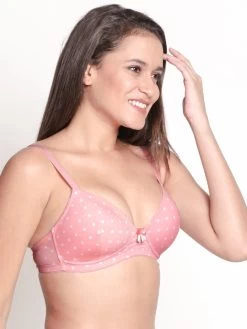 Taabu Mary Rose Polka Print Padded Wirefree T Shirt Bra 11 Taabu Mary Rose Polka Print Padded Wirefree T Shirt Bra -Shyaway prtb020 maryrose 02