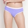Taabu Pastel Lilac Line Print Polyamide Bikini Panty -Shyaway prtp008 pastellilac 01