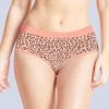 Taabu Salmon Peach Animal Print Polyamide Bikini Panty