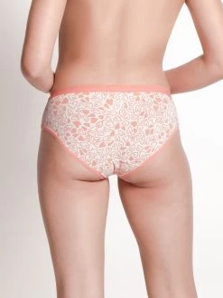 Taabu Pale Pink Heart Print Polyamide Bikini Panty -Shyaway prtp010 palerosette 03