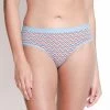 Taabu Delicate Blue Geometric Print Polyamide Bikini Panty