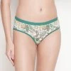 Taabu Cadmium Green Paisley Print Polyamide Bikini Panty