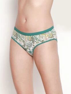 Taabu Cadmium Green Paisley Print Polyamide Bikini Panty 8 Taabu Cadmium Green Paisley Print Polyamide Bikini Panty -Shyaway prtp014 cadmiumgreen 02