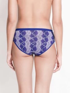 Taabu Surf Blue Animal Print Polyamide Bikini Panty -Shyaway prtp015 surfblue 03