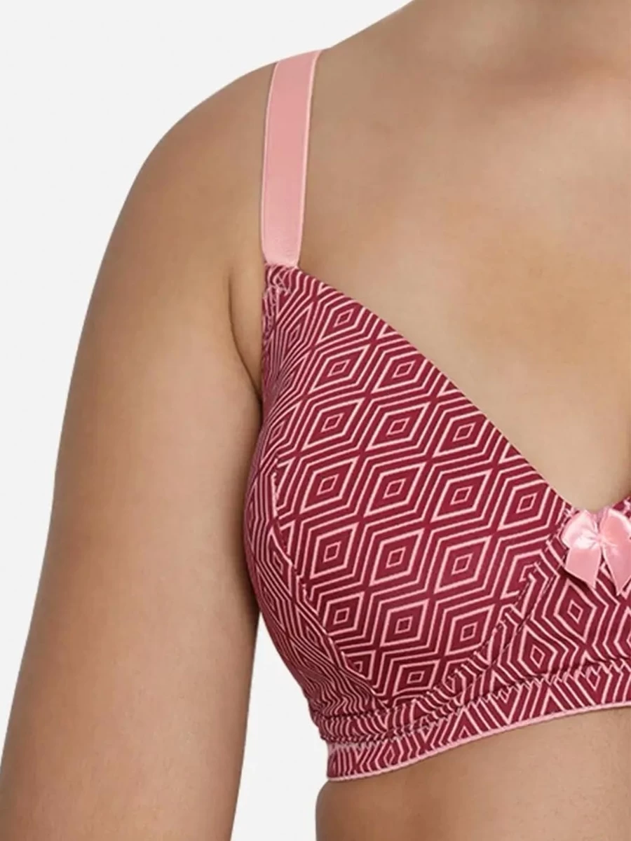 Taabu Cabernet Red Geometric Print Lingerie Set 4 Taabu Cabernet Red Geometric Print Lingerie Set - Image 2