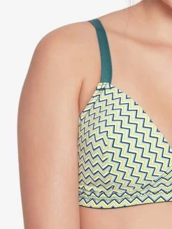 Taabu Cadmium Green Geometric Print Lingerie Set -Shyaway prts011 cadmiumgreen 02