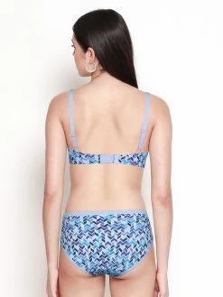 Taabu Ethereal Blue Geometric Print Lingerie Set -Shyaway prts013 etherealblue 03 1