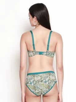 Taabu Cadmium Green Paisley Print Lingerie Set 9 Taabu Cadmium Green Paisley Print Lingerie Set -Shyaway prts014 cadmiumgreen 04 1