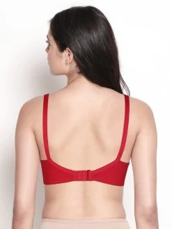 Susie Fiery Red Wirefree Full Coverage No Sag M Frame Bra -Shyaway red 02