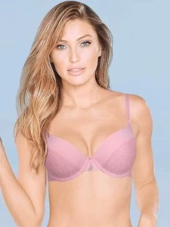Susie Ballet Slipper Pink Lace Demi Cup Underwired Push Up Bra