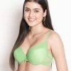 Susie Jasmine Green Lace Demi Cup Underwire Push Up Bra 1 Susie Jasmine Green Lace Demi Cup Underwire Push Up Bra -Shyaway s001 jasminegreen