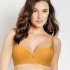 Susie Marigold Orange Lace Detail Padded Wired Push Up Bra -Shyaway s003 marigold 1