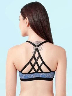 Susie Bluesteel Fancy Back Lace Front Open Bra 15 Susie Bluesteel Fancy Back Lace Front Open Bra -Shyaway s005 bluesteel 5 1