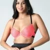 Susie Flame Fancy Back Lace Front Open Bra -Shyaway s005 flame
