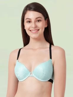 Susie Paradise Green Fancy Back Lace Front Open Bra 13 Susie Paradise Green Fancy Back Lace Front Open Bra -Shyaway s005 paradisegreen 2 1
