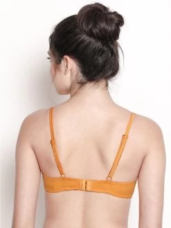 Susie Marigold Orange Satin Neckline Padded Wired Bra 12 Susie Marigold Orange Satin Neckline Padded Wired Bra -Shyaway s006 marigold 04 1