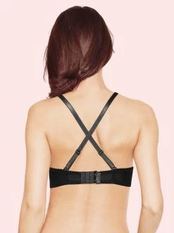 Susie Black Beauty Front Lace Padded Wired Bra 7 Susie Black Beauty Front Lace Padded Wired Bra -Shyaway s020 blackbeauty c