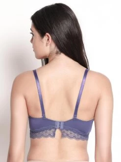 Susie Paisley Purple Padded Wired Lace Cup Balconette Bra -Shyaway s021 paisleypurple 04