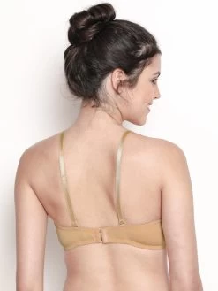 Susie Double Cream Padded Wired Demi Coverage Full Lace Bra -Shyaway s023 doublecream 04