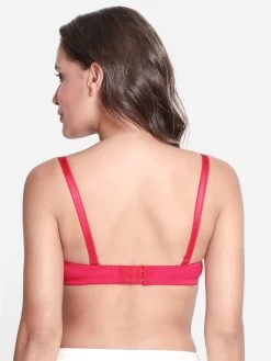 Susie HotPink Lace Detachable Strap Padded Underwire Bra -Shyaway s031 hotpink 04