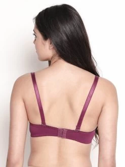 Susie Purple Lace Detachable Strap Padded Underwire Bra 12 Susie Purple Lace Detachable Strap Padded Underwire Bra -Shyaway s031 purple 04