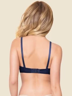 Susie Ocean Blue Padded Wired Half Lace Cup Everyday Bra -Shyaway s039 oceancavrenblue c