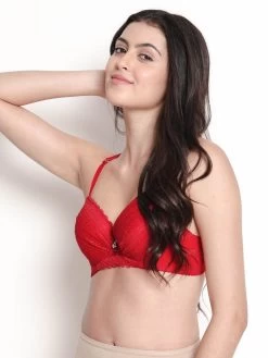 Susie Fiery Red Padded Wired Full Lace Designer Bra 10 Susie Fiery Red Padded Wired Full Lace Designer Bra -Shyaway s040 fieryred 02