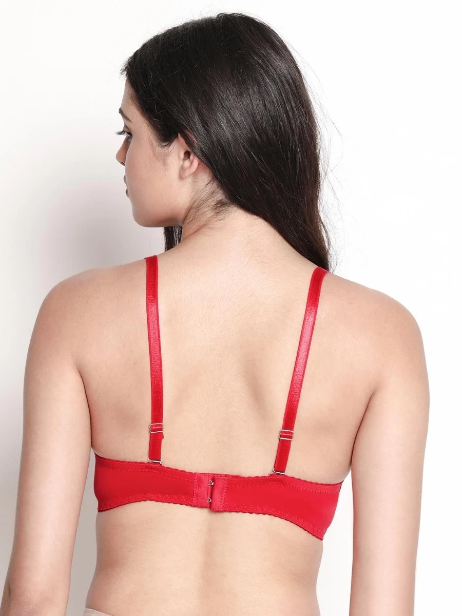 Susie Fiery Red Padded Wired Full Lace Designer Bra 7 Susie Fiery Red Padded Wired Full Lace Designer Bra - Image 5