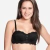 Susie Black Beauty Full Lace Sexy Padded Wired Balconette Bra -Shyaway s046 blackbeauty 01