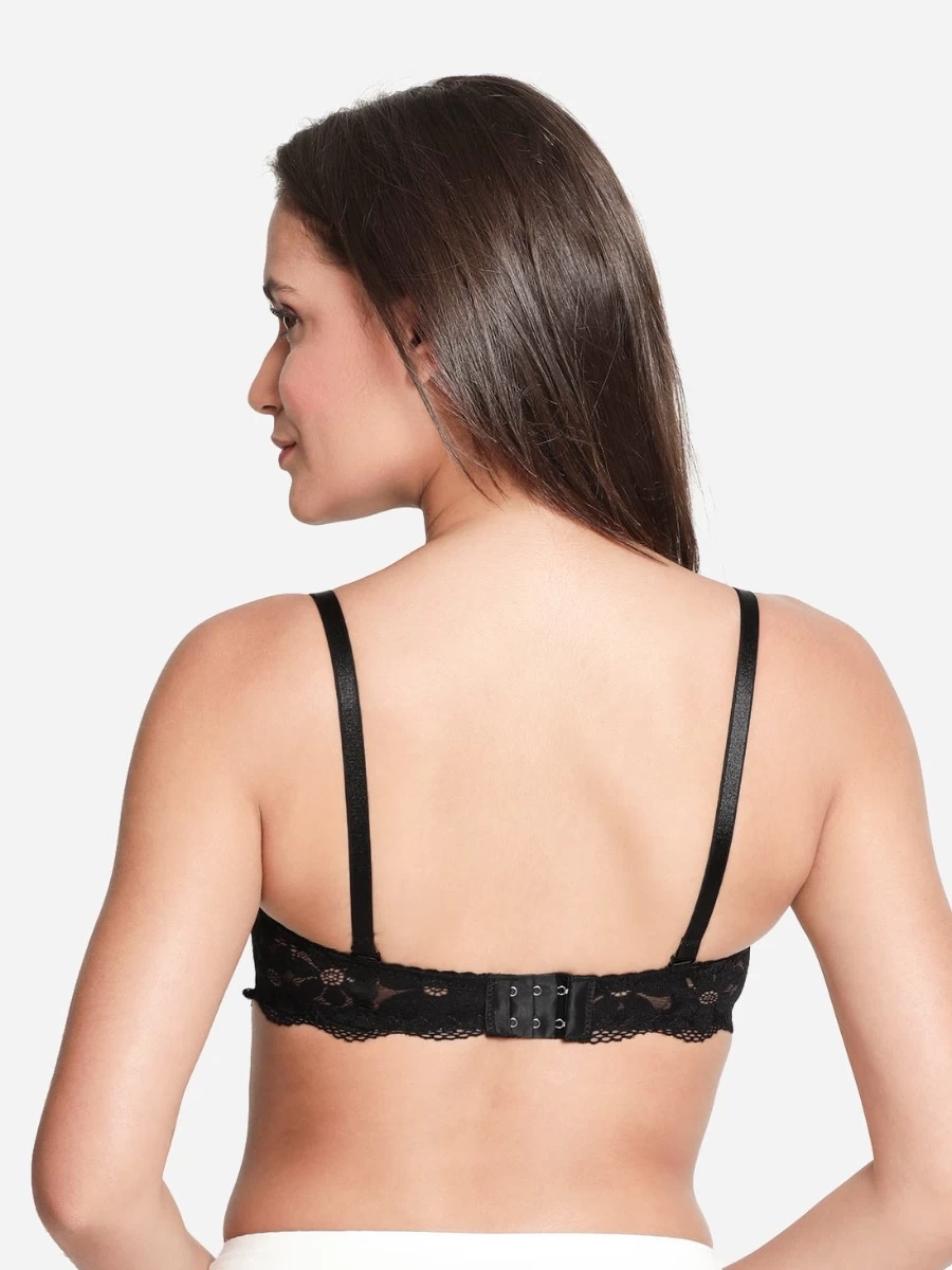 Susie Black Beauty Full Lace Sexy Padded Wired Balconette Bra 8 Susie Black Beauty Full Lace Sexy Padded Wired Balconette Bra - Image 6