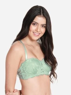 Susie Mint Green Full Lace Sexy Padded Wired Balconette Bra 9 Susie Mint Green Full Lace Sexy Padded Wired Balconette Bra -Shyaway s046 mintgreen 01