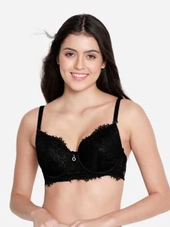 Susie Black Beauty Full Lace Padded Wired Designer Bra 9 Susie Black Beauty Full Lace Padded Wired Designer Bra -Shyaway s049 blackbeauty 01