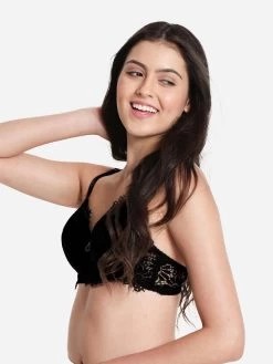 Susie Black Beauty Full Lace Padded Wired Designer Bra 10 Susie Black Beauty Full Lace Padded Wired Designer Bra -Shyaway s049 blackbeauty 02