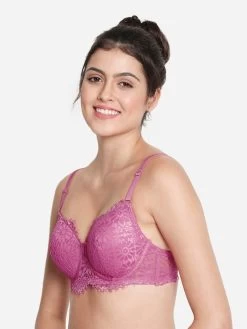 Susie Orchid Purple Full Lace Padded Wired Designer Bra 10 Susie Orchid Purple Full Lace Padded Wired Designer Bra -Shyaway s049 orchidpurple 02