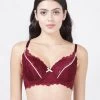 Susie Sangria Red Seamed Padded Wired 3/4th Coverage Bra 2 Susie Sangria Red Seamed Padded Wired 3/4th Coverage Bra -Shyaway s052 sangriared 01