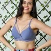 Susie Azurine Blue Strappy Neckline Padded Wired Bra 1 Susie Azurine Blue Strappy Neckline Padded Wired Bra -Shyaway s053 azurineblue 1