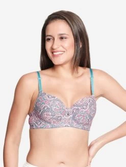 Susie Blue Radiance Paisley Printed Padded Wired Bra